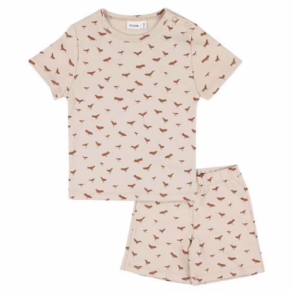 Pyjama 2 pieces short - Babbling Birds